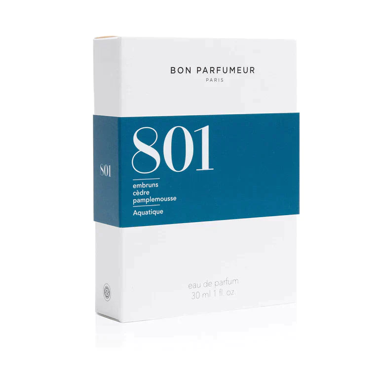Bon Parfumeur 801 – Sea Spray, Grapefruit & Cedar 30ml