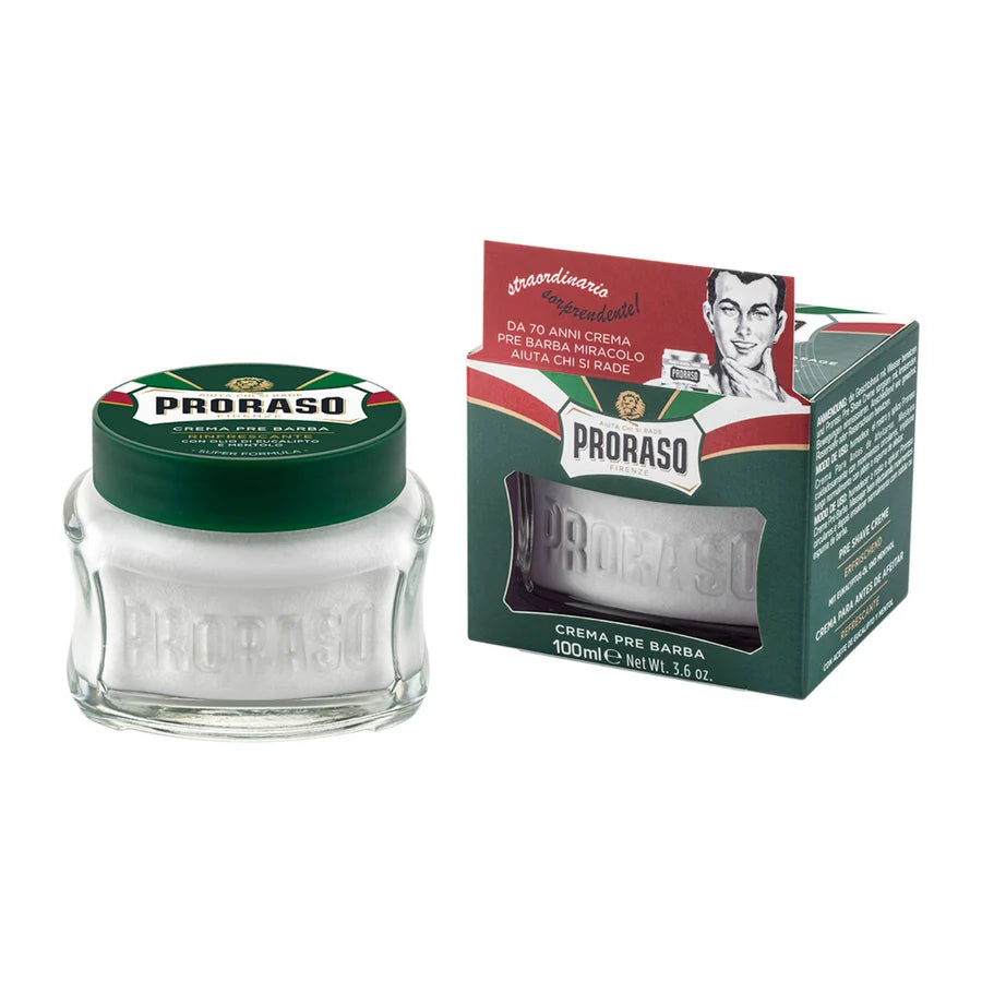 Proraso Green Pre-Shave Cream – Eucalyptus & Menthol (100ml)